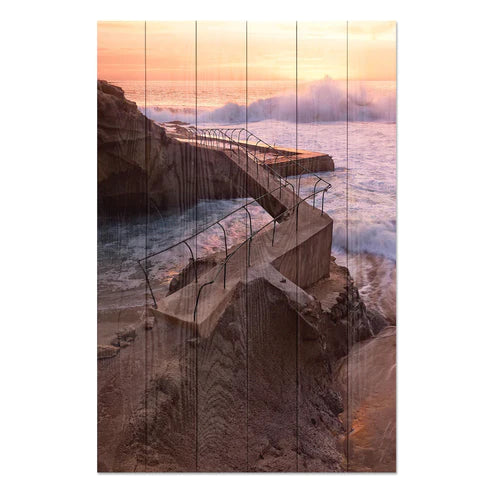 Wanddeko Holz - Sea Storm