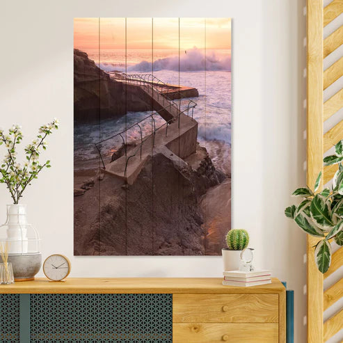 Wanddeko Holz - Sea Storm