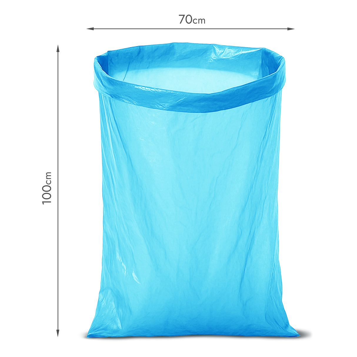 Blaue Recycelte Müllbeutel 120L