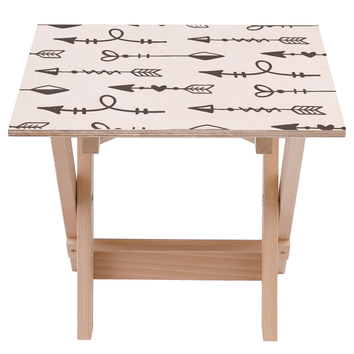 Holztisch Schwarze Pfeile 30x40x35cm