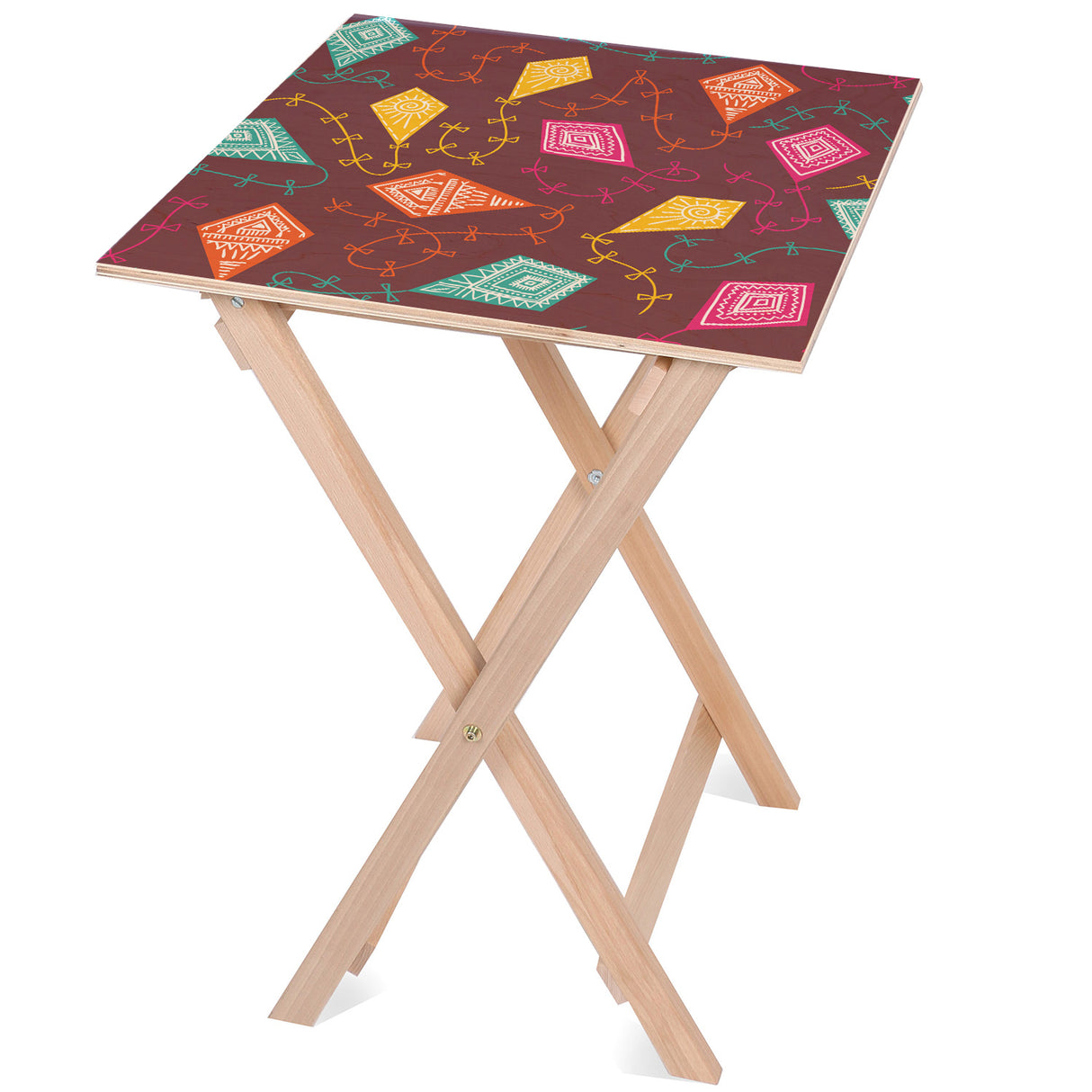 Holztisch Drachen 50x50x70cm