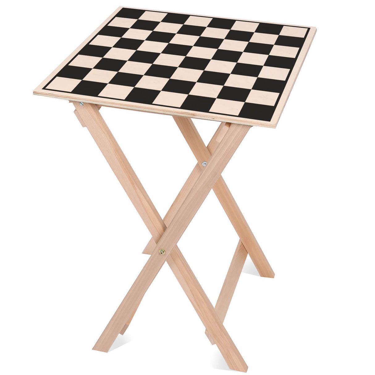 Holztisch Damespiel 50x50x70cm