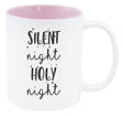 Weihnachtstasse - rosa Silent night