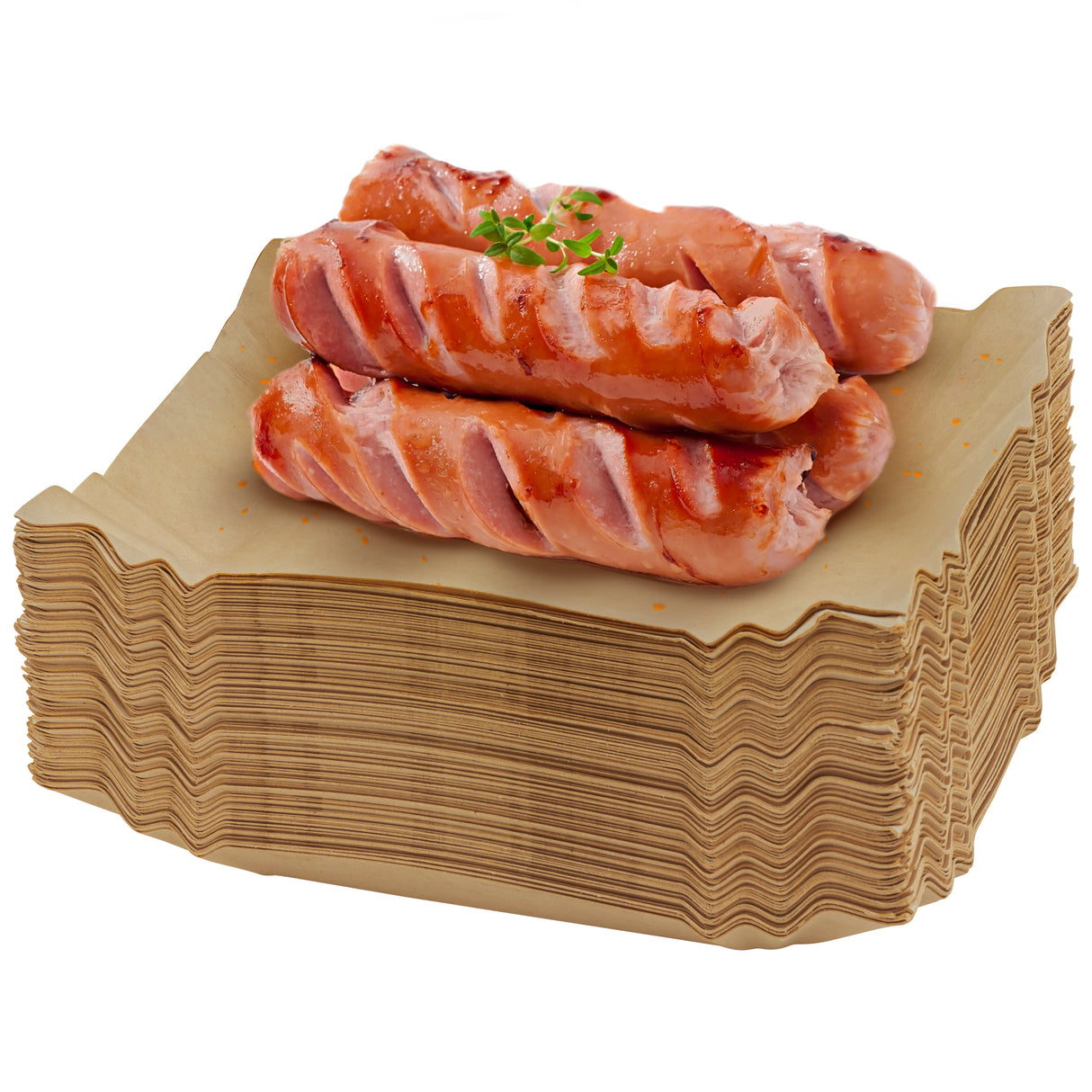 Papiertablett Braun 14x20cm 100 Stück