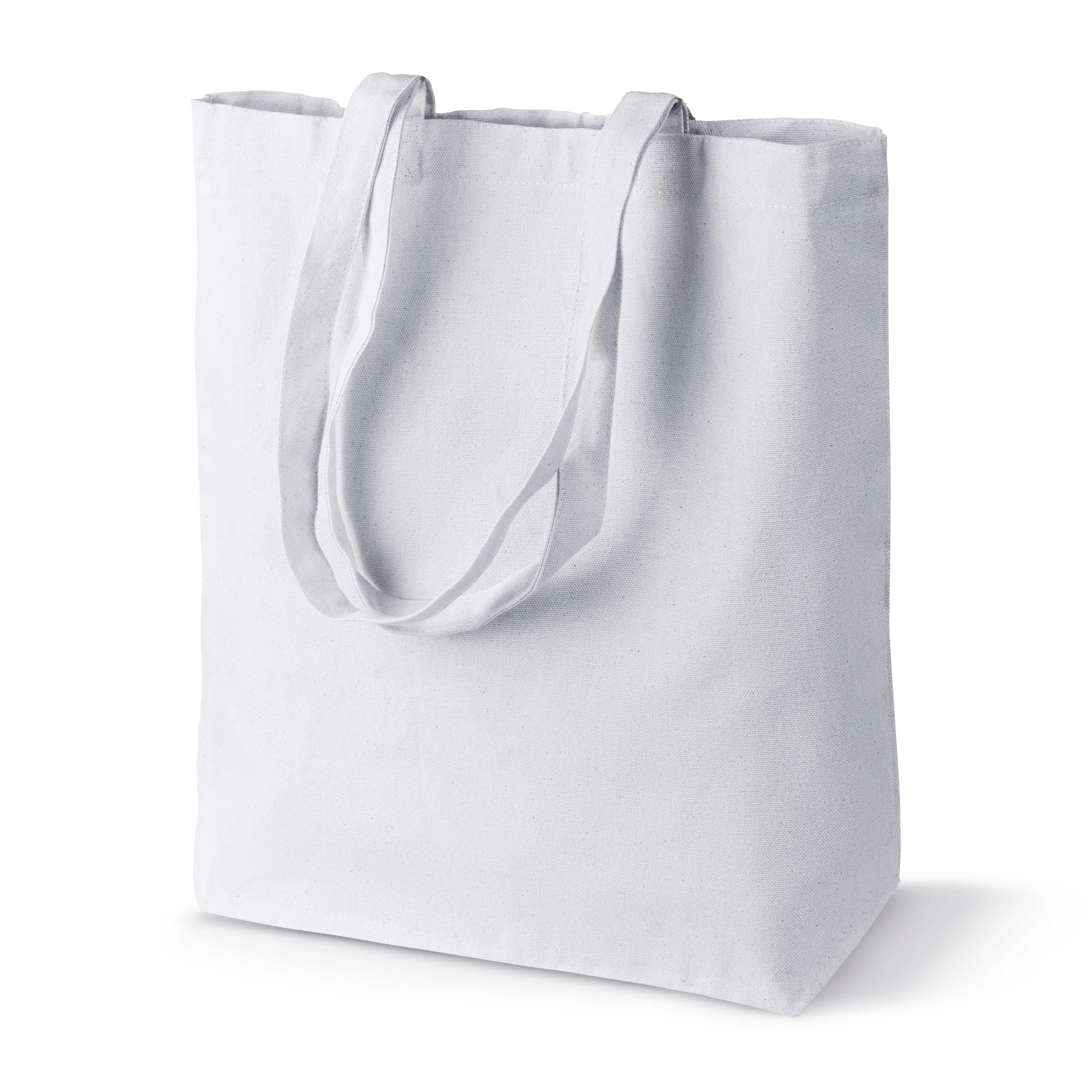 Baumwolltasche Weiß 380x80x420 mm 220 g Griff: 70 cm