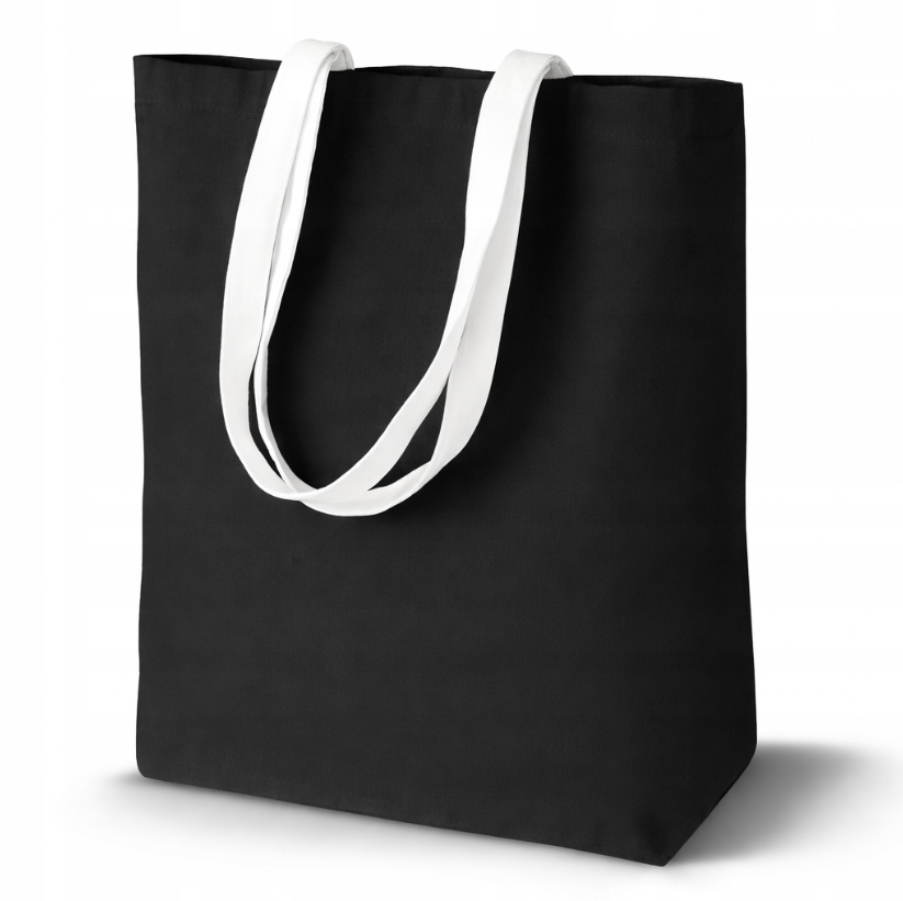 Baumwolltasche Schwarz 380×80×420 mm 220 g