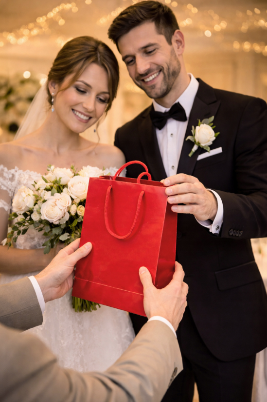 Laminierte Papiertüten Weihnachten 240x90x320 mm 190 g/m² Premium