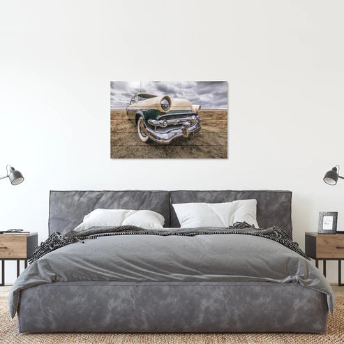 Wanddeko Holz - Vintage Car