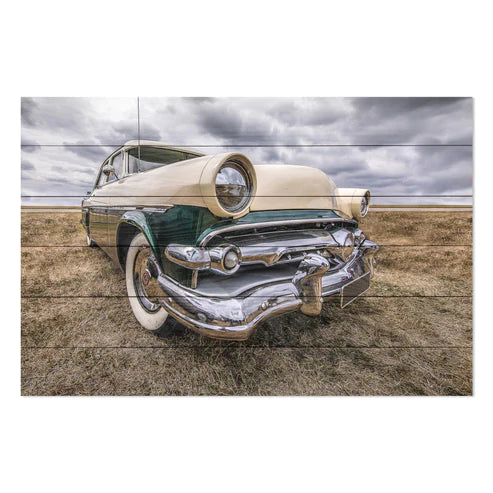 Wanddeko Holz - Vintage Car