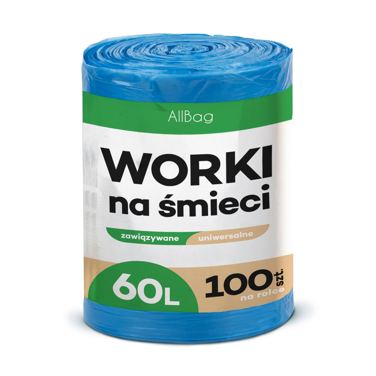 Blau Gebundene Müllbeutel 60L