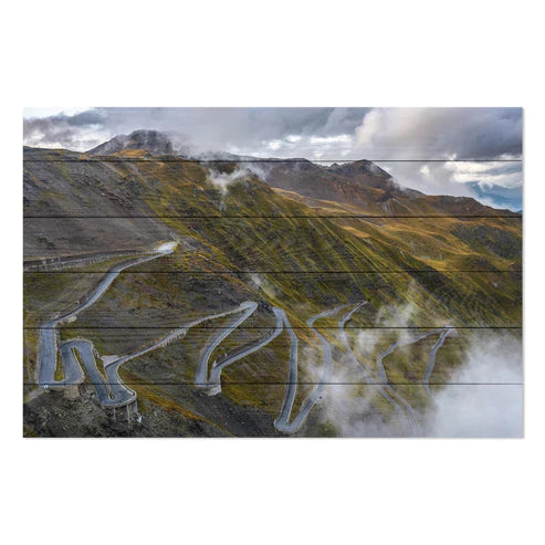 Wanddeko Holz - Passo Dello Stelvio