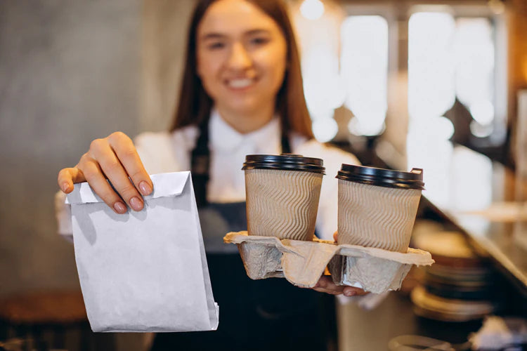 Papiertüten ohne Griff 120x210mm Weiß 1000 Stück