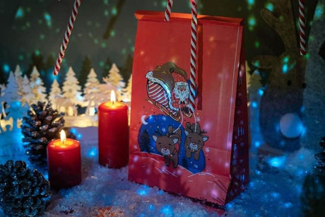 16+8x27cm Weihnachtsmann Weihnachts Geschenktüten