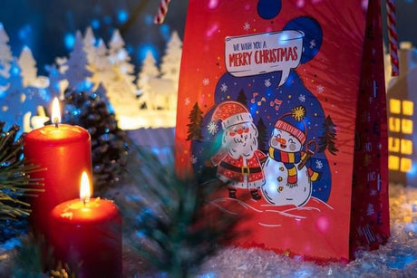 16+8x27cm Weihnachtsmann Weihnachts Geschenktüten