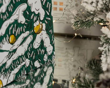 24+11x32cm Weihnachtsbaum HO HO HO Weihnachts Papiertüten mit Griffen