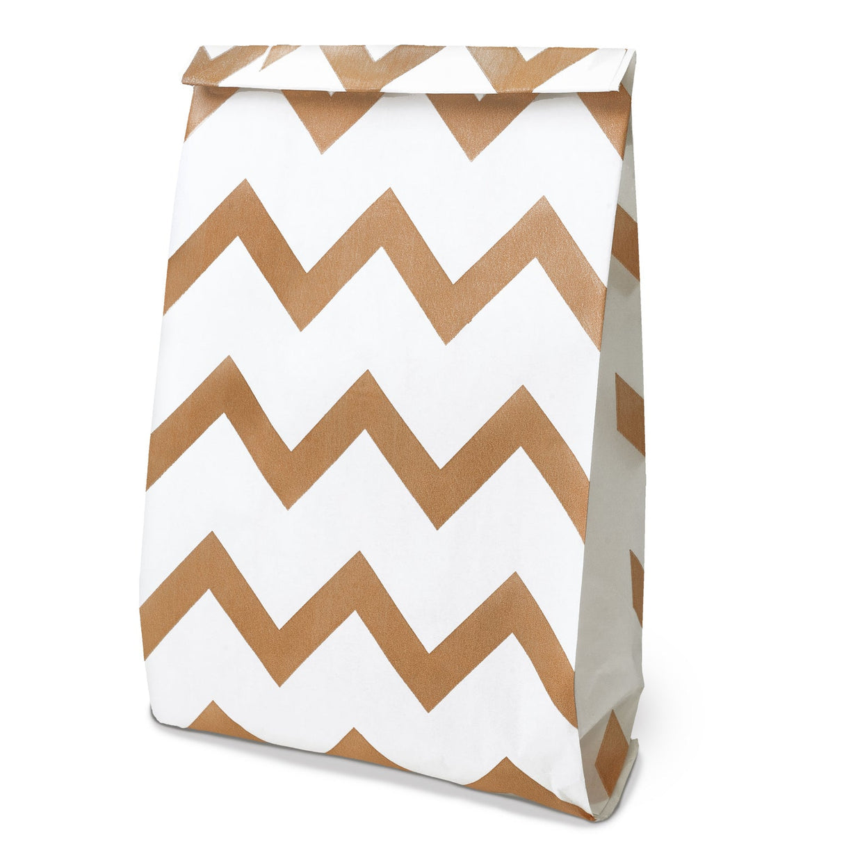 Faltenbeutel 120×210 mm mit Zickzackmuster – Weiß – 25 Stück