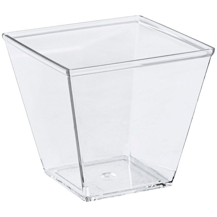 50 Stück Desserttassen 60ml 2oz Wiederverwendbare Dessertgläser Plastik mit 50 Stück Löffeln - AllBags