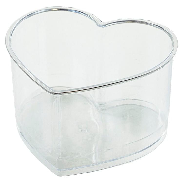 6 Stück Desserttassen Herzen 120ml 4oz Wiederverwendbare Dessertgläser Plastik