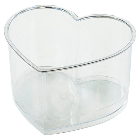 6 Stück Desserttassen Herzen 120ml 4oz Wiederverwendbare Dessertgläser Plastik