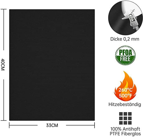 Teflon-Backmatten für Grill - 8er Set
