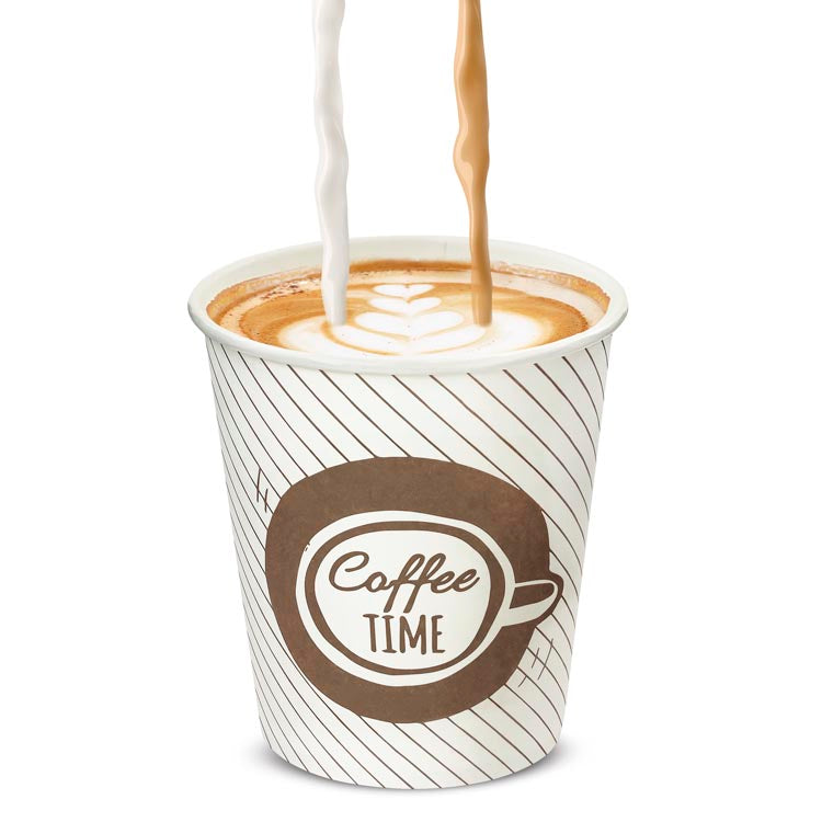 Pappbecher KRAFT Coffee Time 250ml 50 stk