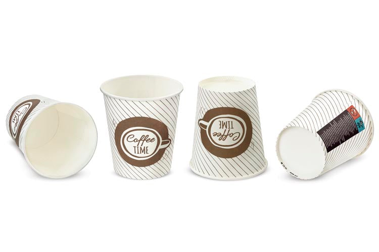 Pappbecher KRAFT Coffee Time 250ml 50 stk