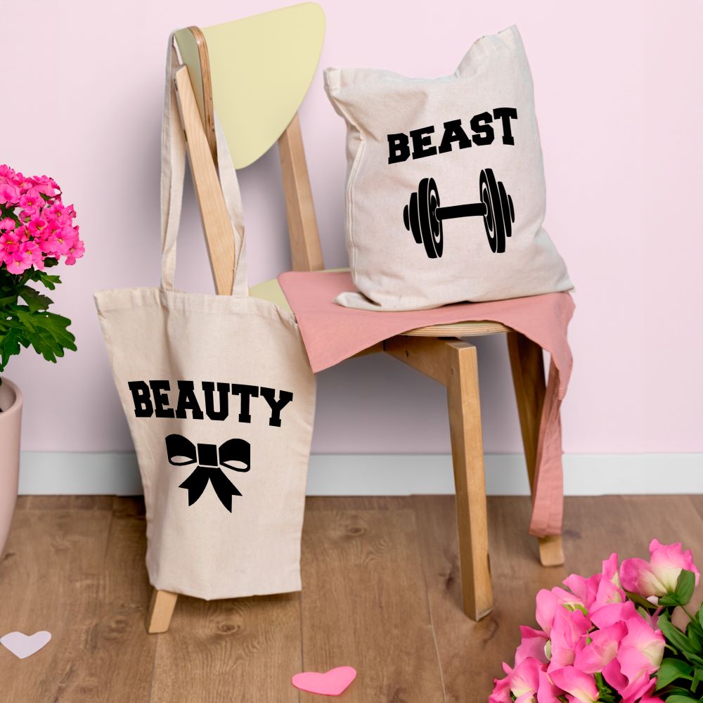 Valentinstagsgeschenk – Baumwolltaschen für Paare