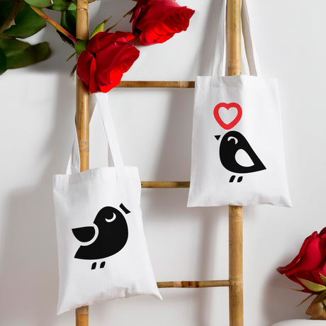 Valentinstagsgeschenk – Baumwolltaschen für Paare