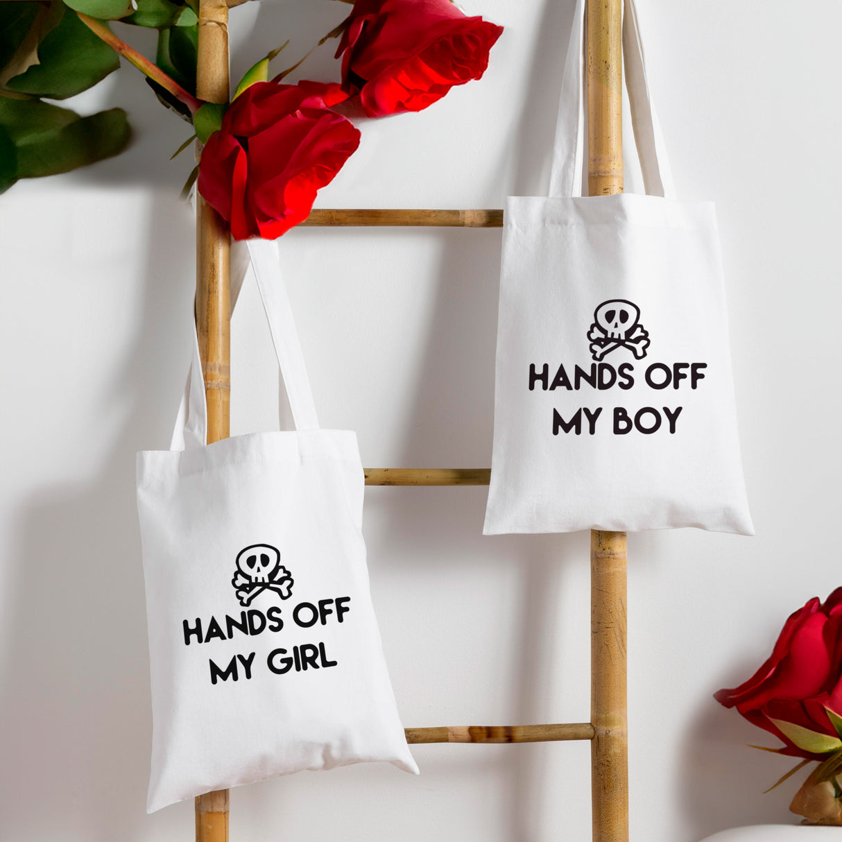 Valentinstagsgeschenk – Baumwolltaschen für Paare