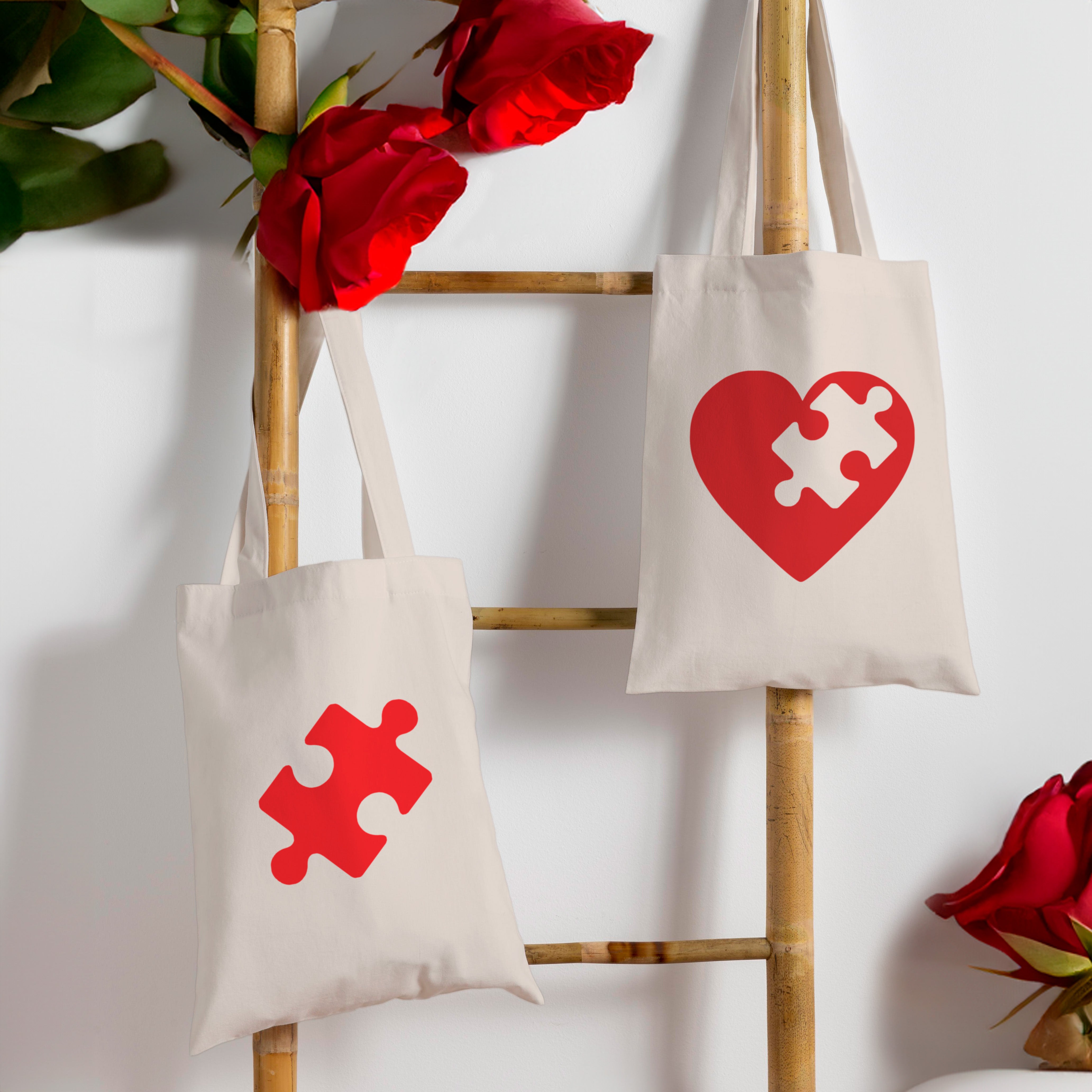 Valentinstagsgeschenk – Baumwolltaschen für Paare
