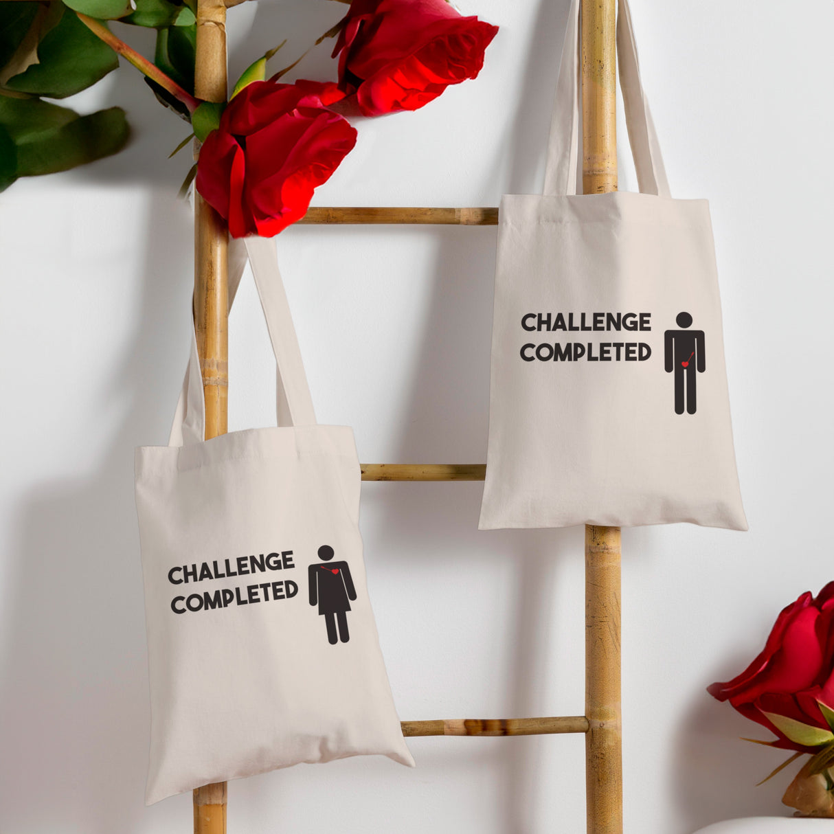 Valentinstagsgeschenk – Baumwolltaschen für Paare