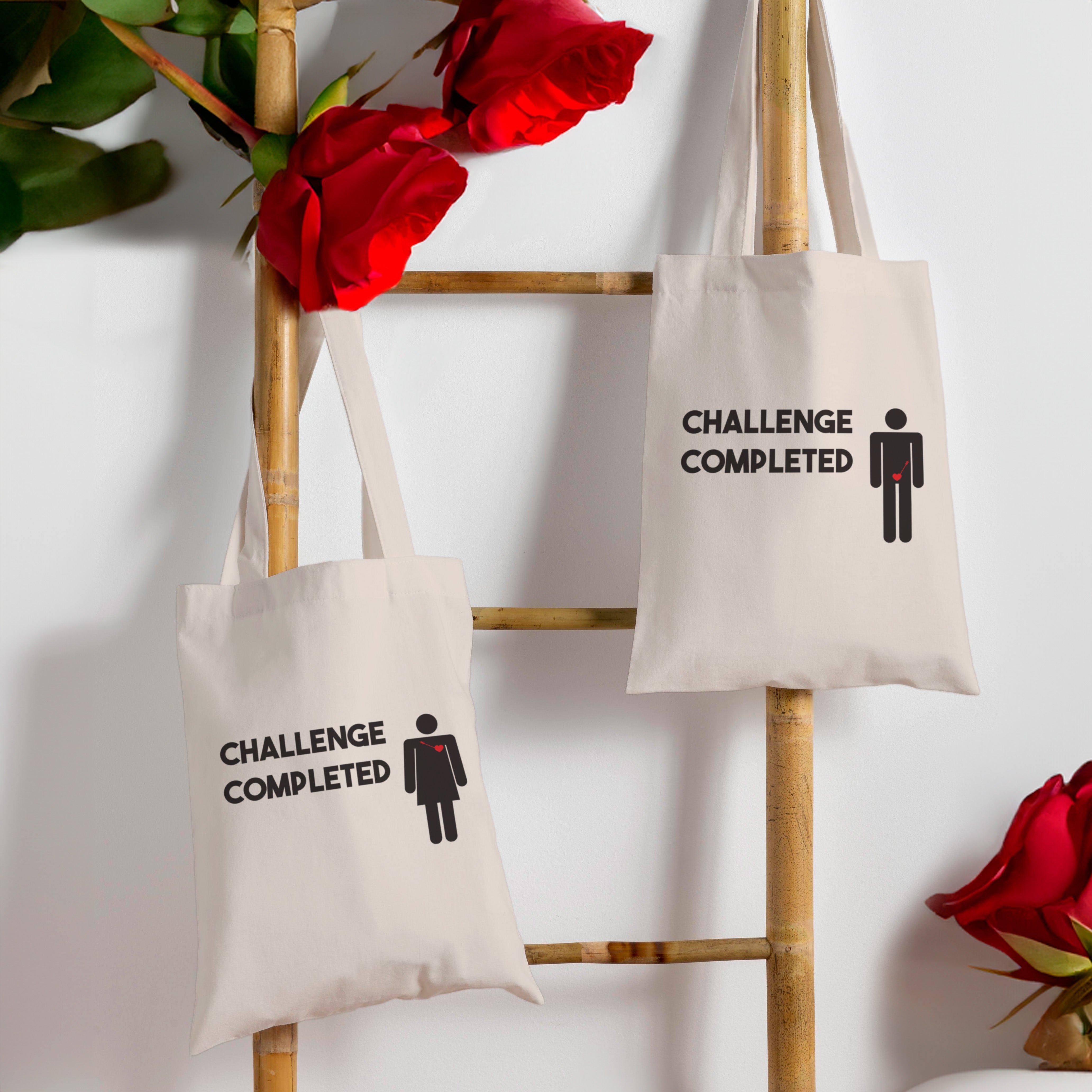 Valentinstagsgeschenk – Baumwolltaschen für Paare