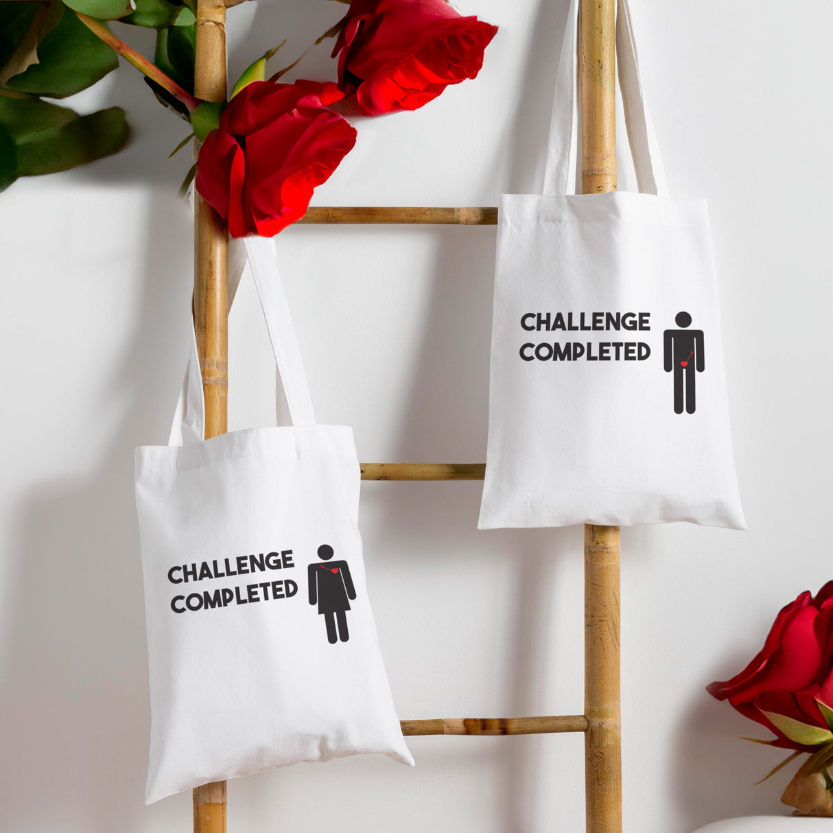 Valentinstagsgeschenk – Baumwolltaschen für Paare