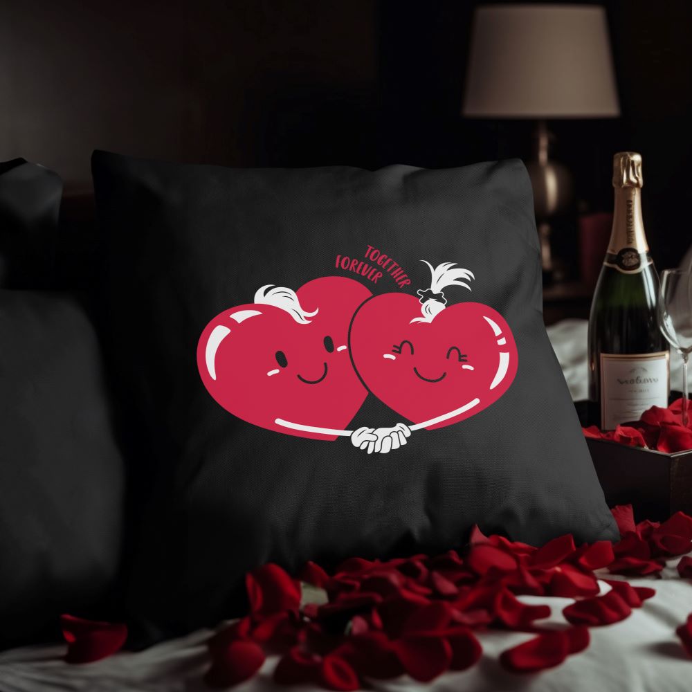 Valentinstagsgeschenk - HEARTS-Kissen