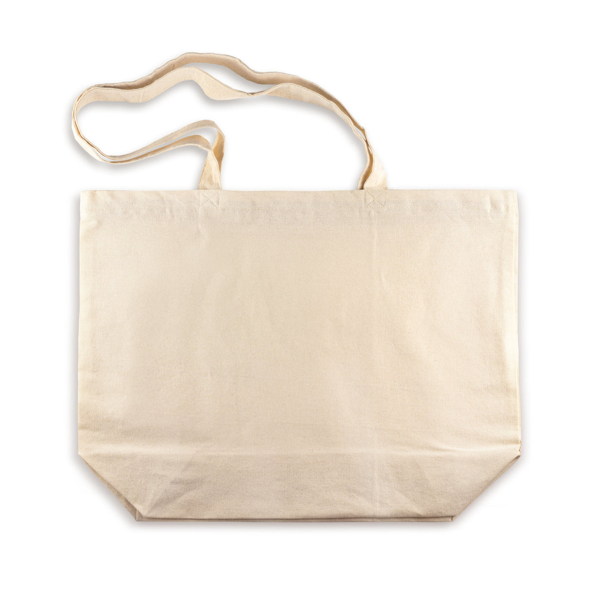 Baumwolltasche Ecru 510+150x380 mm 220 g Griff: 70 cm