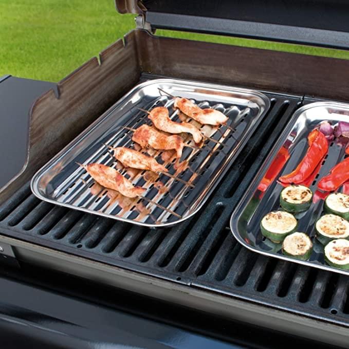 Aluminium BBQ-Pfanne 5 Stück BBQ-Schalen, 34 x 22cm