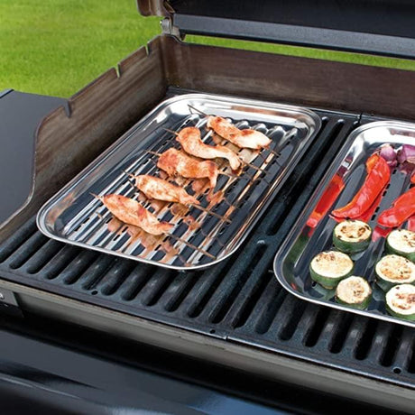 Aluminium BBQ-Pfanne 5 Stück BBQ-Schalen, 34 x 22cm