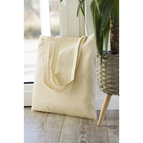 Baumwolltasche Ecru 380x420 mm 140 g Griff: 70 cm