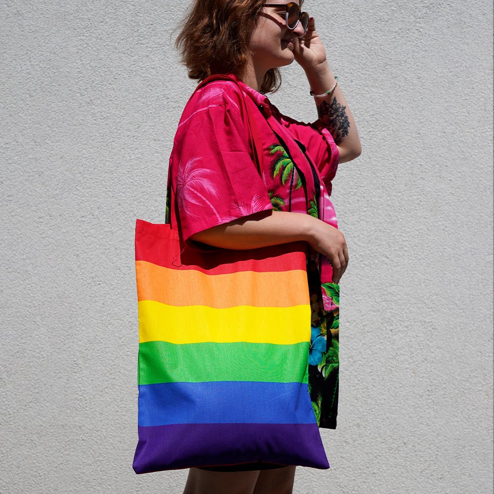 Baumwolltasche LGBT 38x42 cm Griff: 70 cm - AllBags