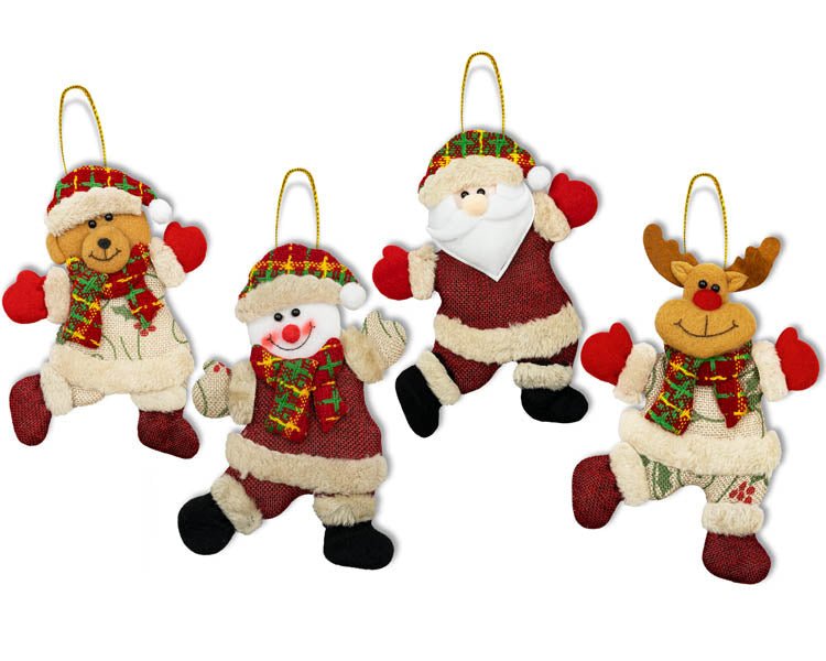 Christbaumanhänger Deko-Anhänger aus Filz set 4er - AllBags