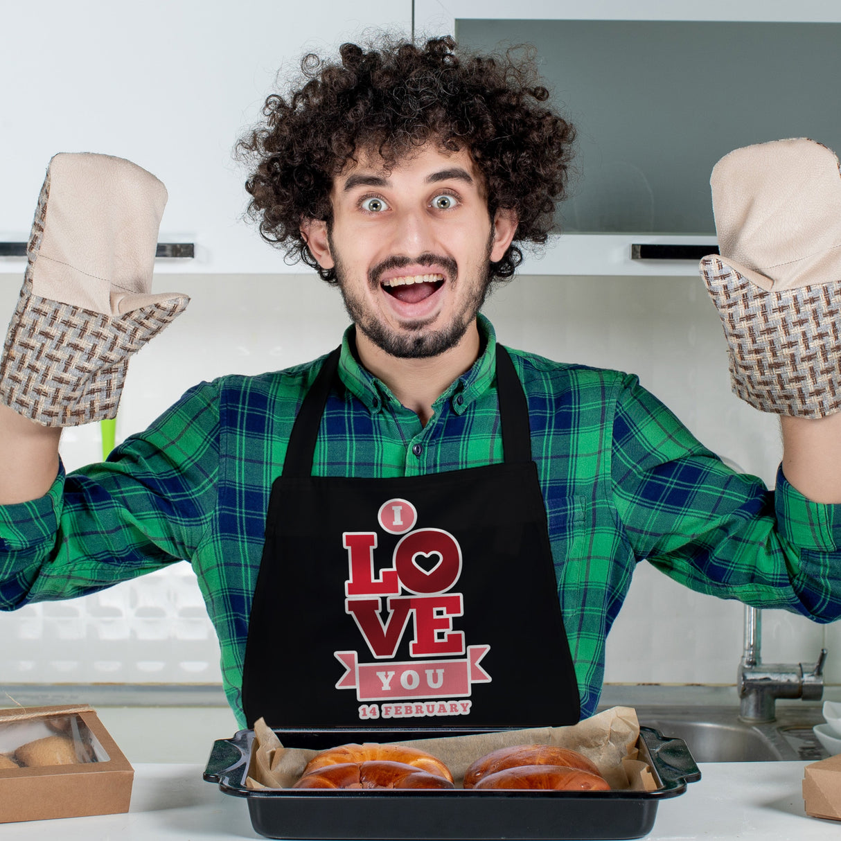 Valentinstagsgeschenk Küchenschürze