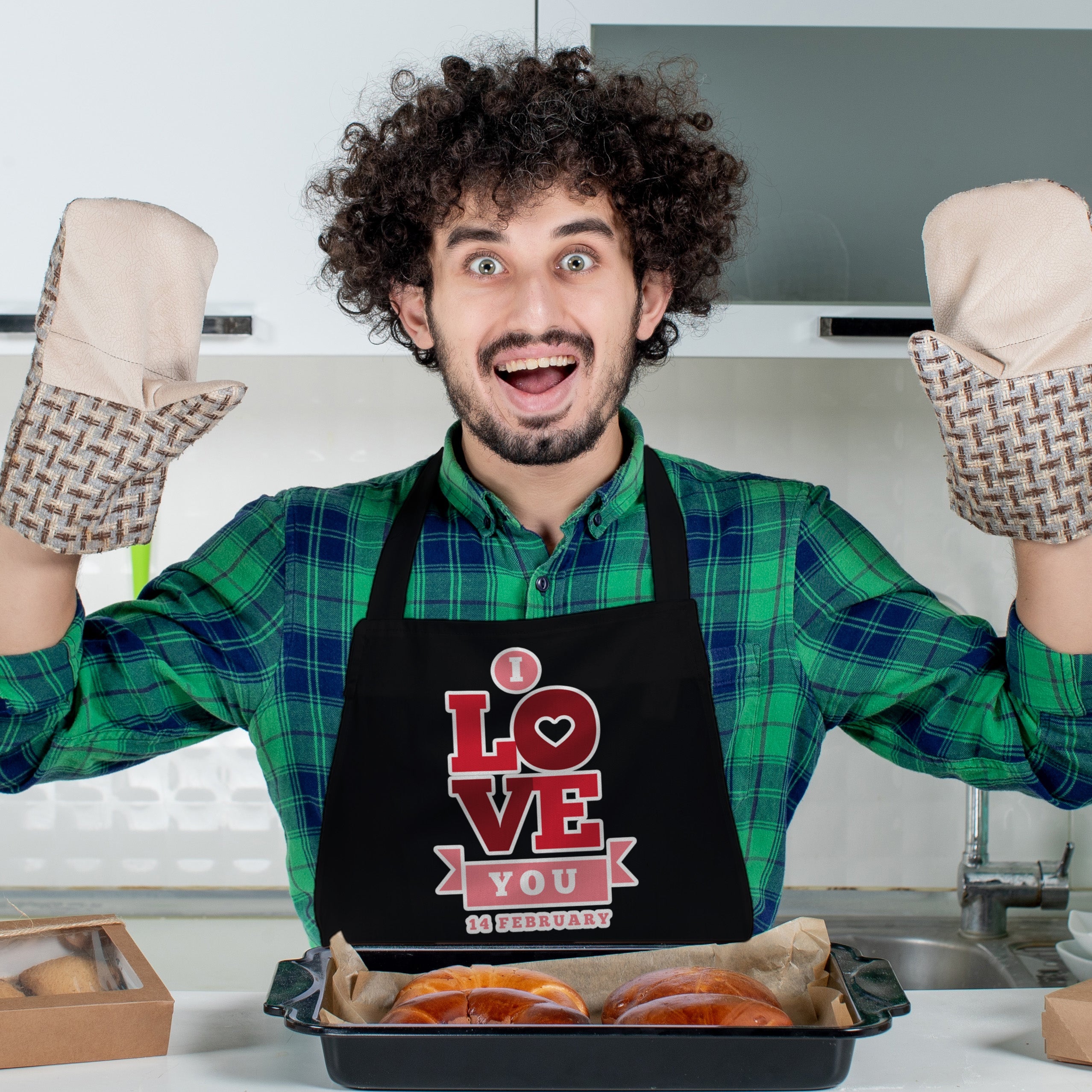 Valentinstagsgeschenk Küchenschürze