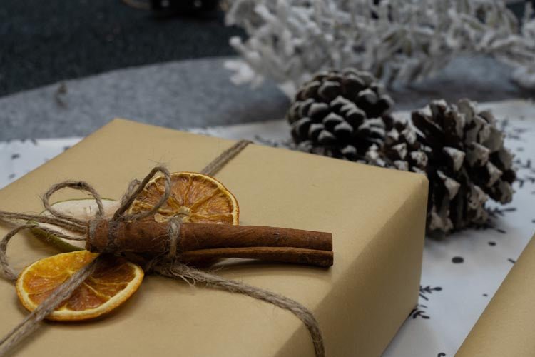 Geschenkpapier weihnachten 70cm/5m Kraft - AllBags
