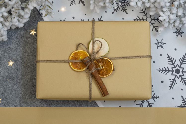 Geschenkpapier weihnachten 70cm/5m Kraft - AllBags