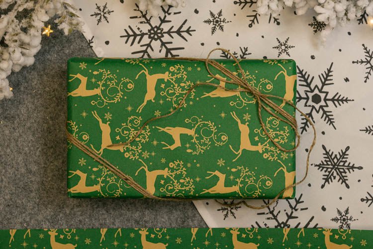 Geschenkpapier weihnachten 70cm/5m Rentier - AllBags