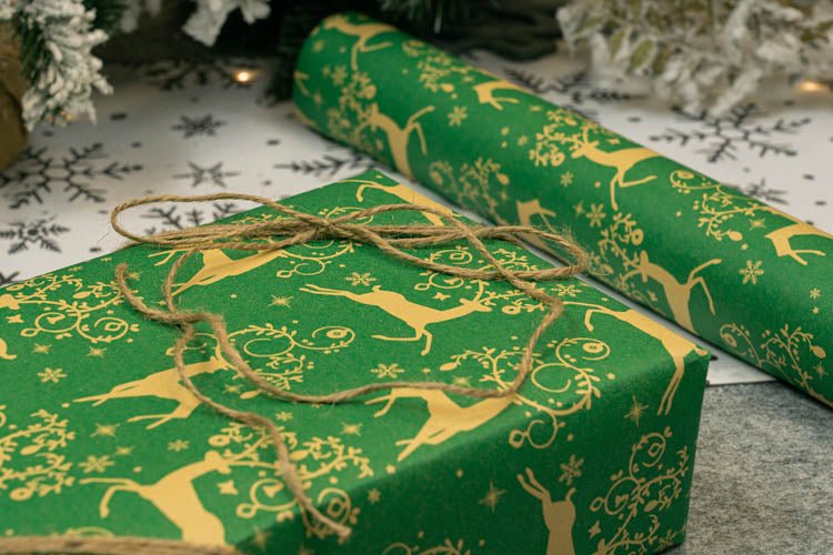 Geschenkpapier weihnachten 70cm/5m Rentier - AllBags