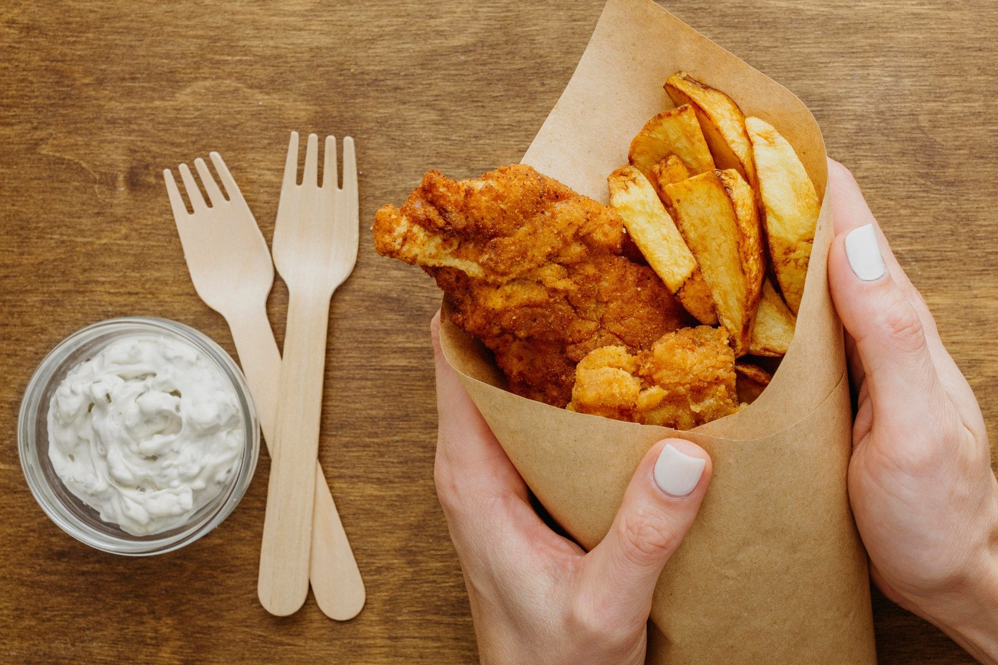 Holzgabel 16cm 100 Stück EKO