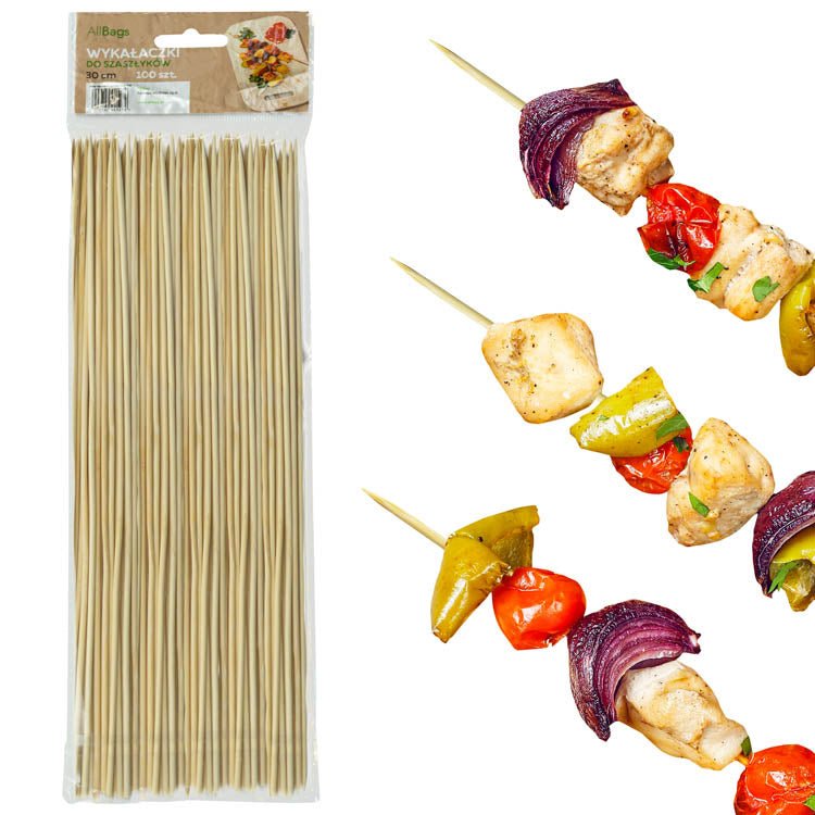 Holzspießchen 30cm 100 Stück EKO - AllBags