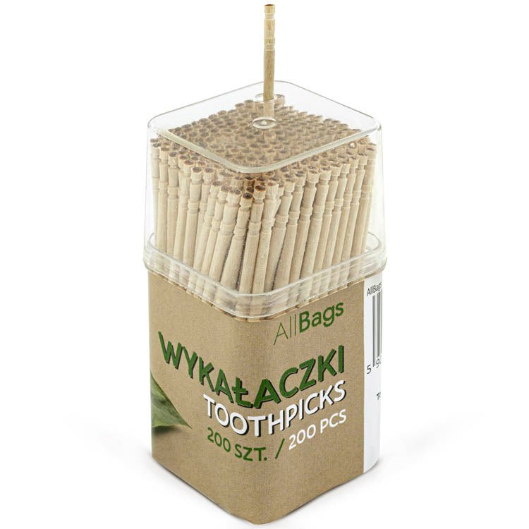 Holzzahnstocher 6,5cm 200 Stück - AllBags