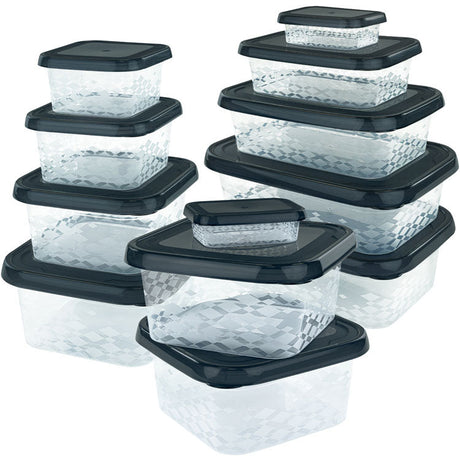 Lebensmittelbehälter Kunststoff, mit luftdichten 12 Stück